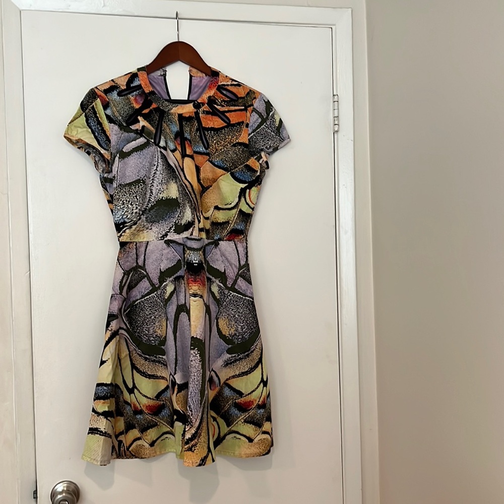 Colorful dress.
